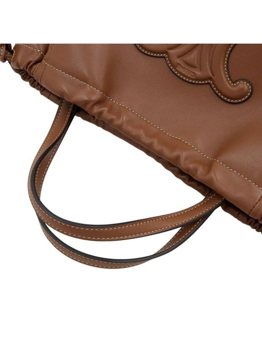 Celine Triomphe Small Cabas Drawst Ring Cuile Shoulder Bag - Picture 5 of 8